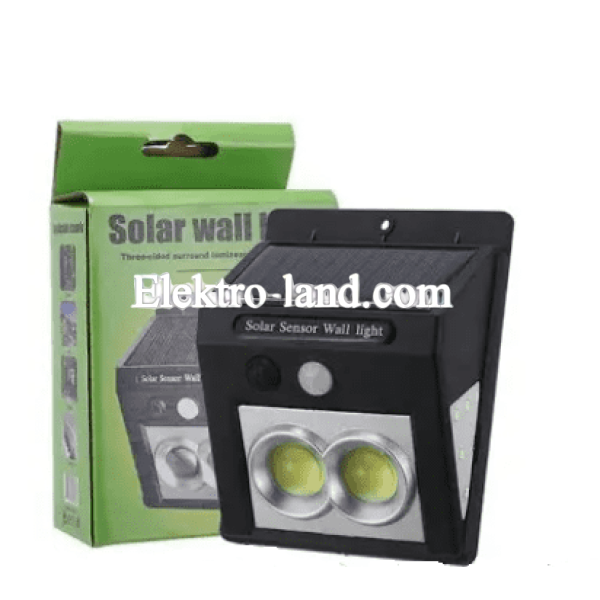 Светодиодный светильник уличный  на солнечных батареях Solar Wall Lamp с датчиком движения IP65 